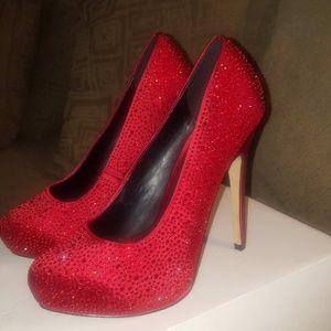 Red Stiletto Pumps